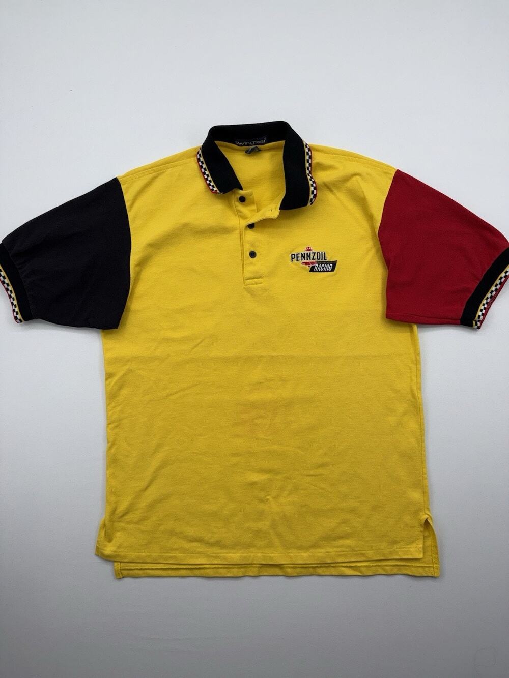Vintage PENNZOIL RACING SWINGSTER Shirt Size Large 90s Single Stitch Oil USA